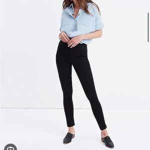Madewell curvy high rise skinny Jean in black